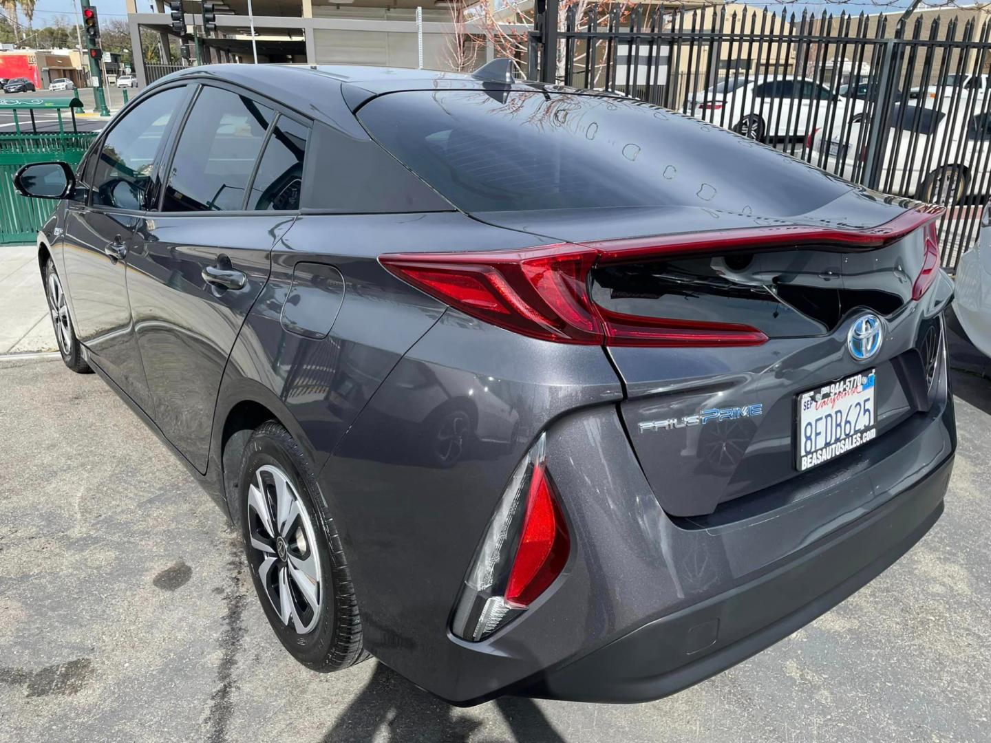 2018 GRAY /BLACK Toyota Prius Prime (JTDKARFP1J3) , located at 744 E Miner Ave, Stockton, CA, 95202, (209) 944-5770, 37.956863, -121.282082 - Photo#10